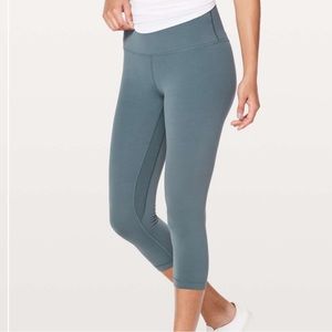 Lululemon Align High-Rise Crop 21" Oil Blue